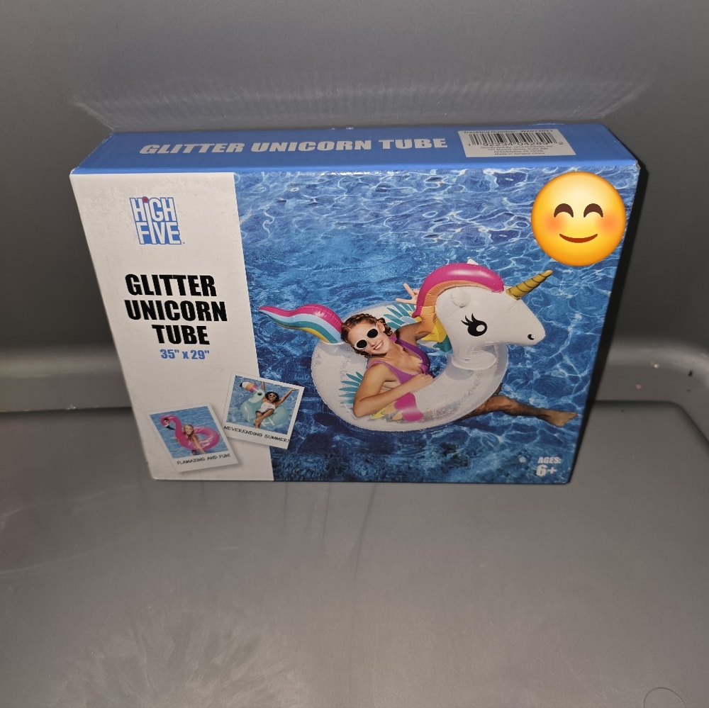Glitter Unicorn Tube For The Pool
